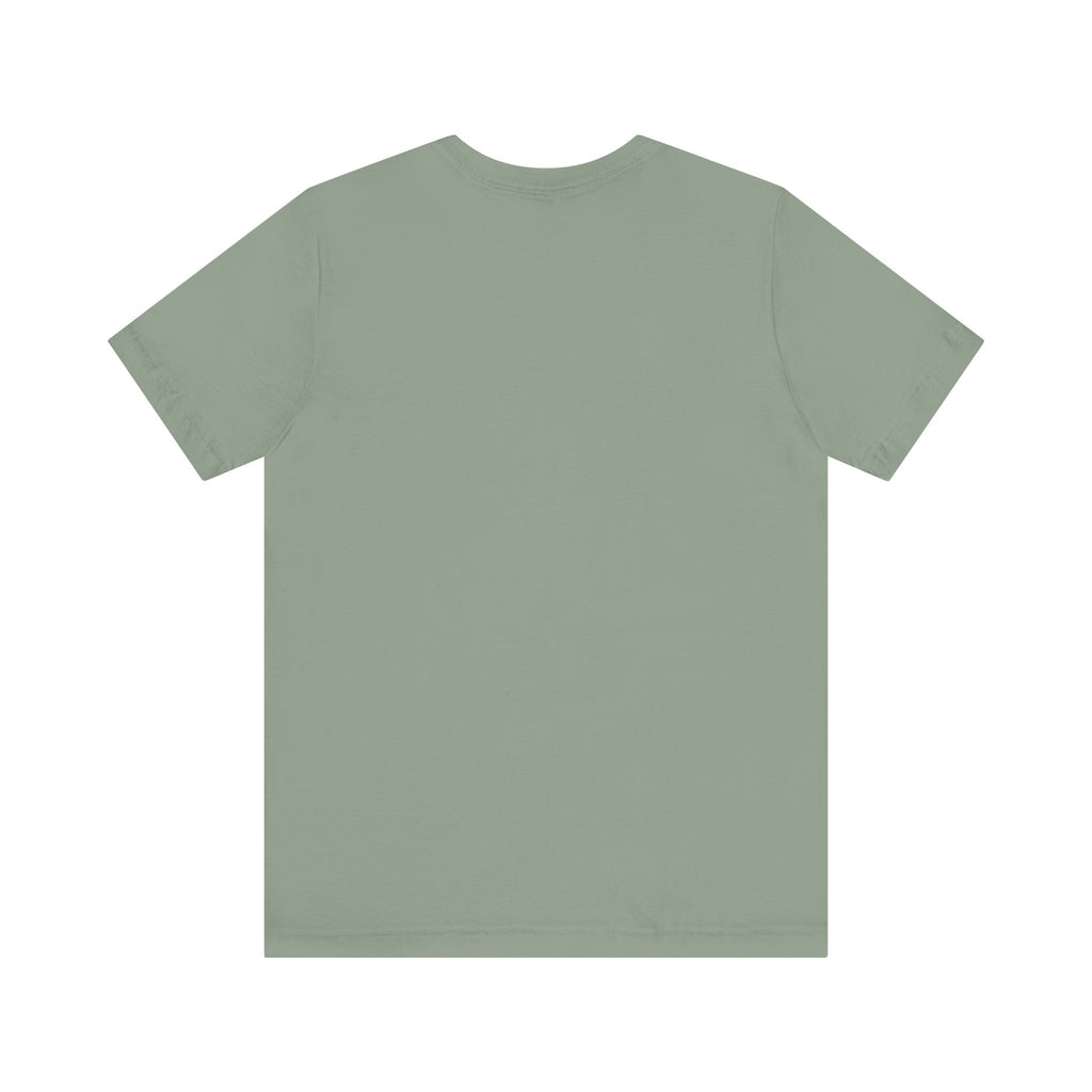 Plain light green Drama Queen Oscar Fish T-Shirt showing the back view