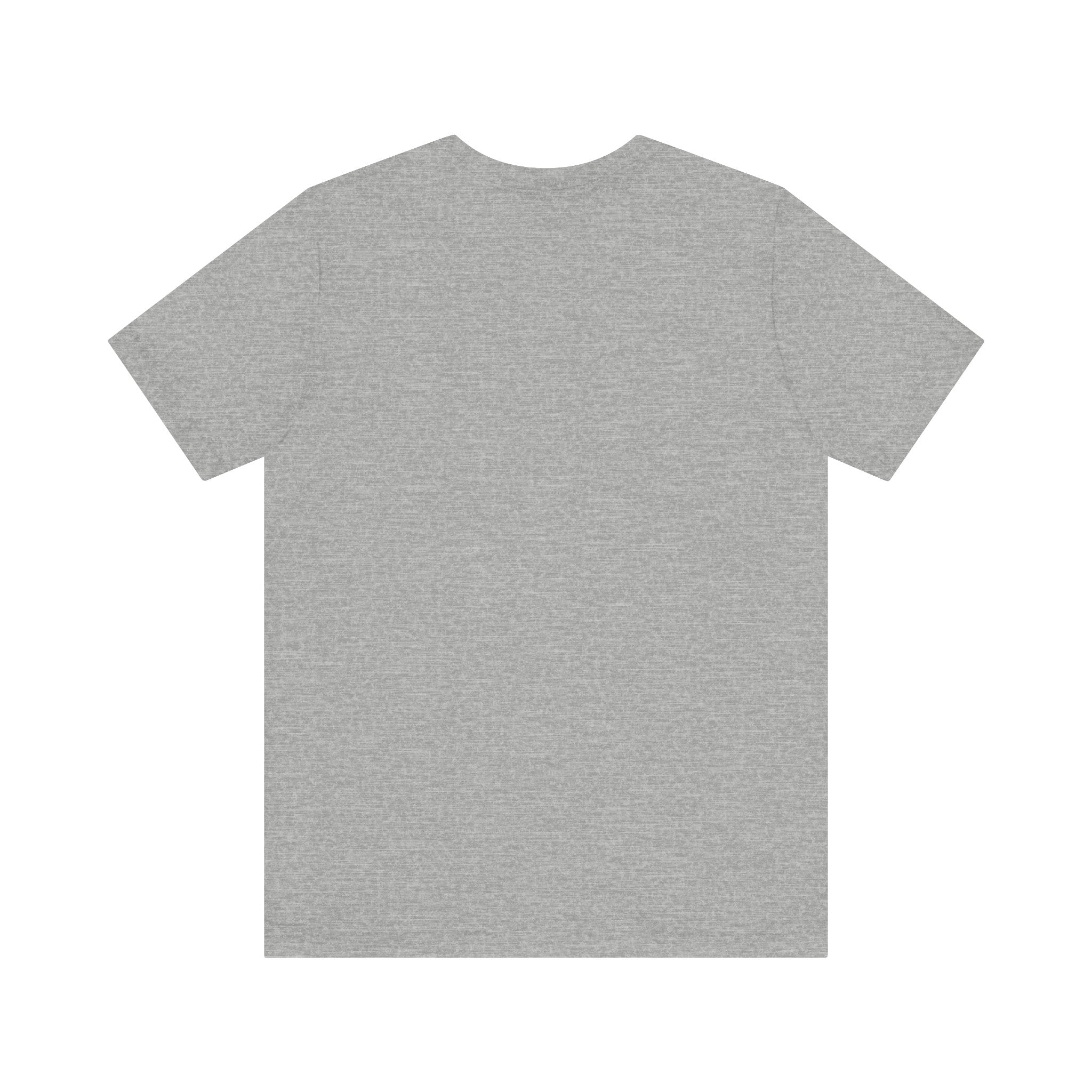 Plain gray t-shirt back view for Drama Queen Oscar Fish T-Shirt